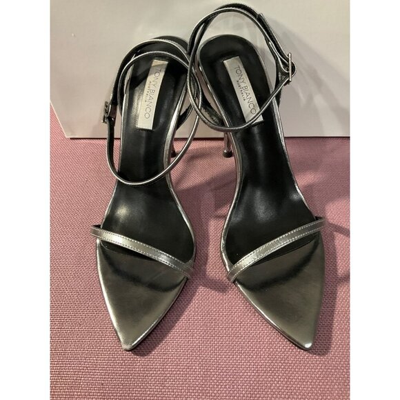Tony Bianco Myra Sandals in Gunmetal Glimmer 7.5 New with Box Womens High heels - Picture 6 of 15